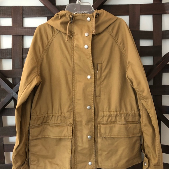 Gap Tan Field Jacket with Hood Size Small - Picture 3 of 6